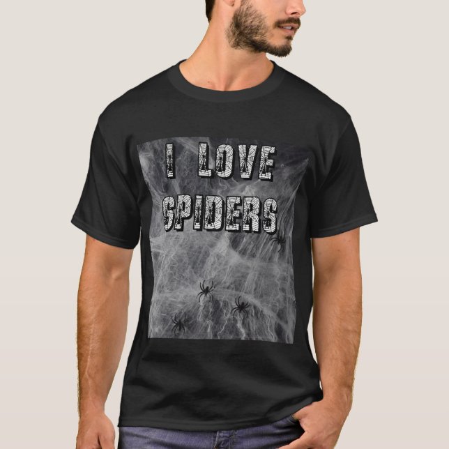 Camiseta Eu amo aranhas (Frente)