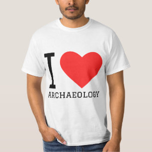 Camiseta Eu amo arqueologia 