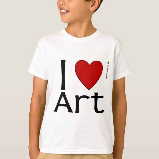 Camiseta Eu Amo Arte (Frente)