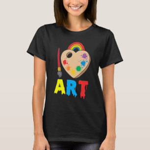 Camiseta Eu Amo Arte Artista Artístico Pintura Criativo Col