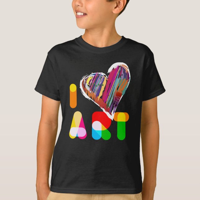 Camiseta Eu Amo Arte Artista Criativa (Frente)