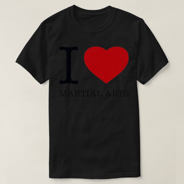 CAMISETA EU AMO ARTES MARCIAIS (Frente do Design)