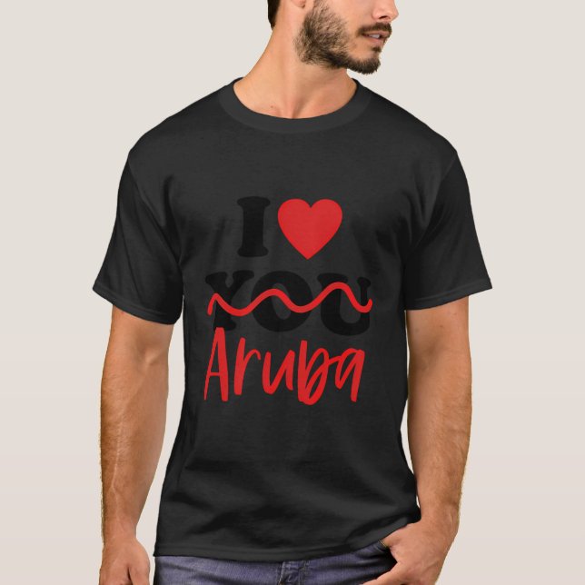 Camiseta Eu Amo Aruba (Frente)