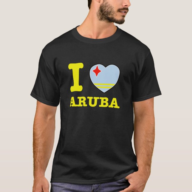 Camiseta Eu amo Aruba (Frente)