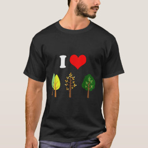 Camiseta Eu Amo Árvores Natureza Proteção Ambiental Avião