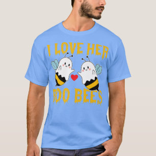 Camiseta Eu Amo As Abelhas Dela Casais Engraçados Festa De 