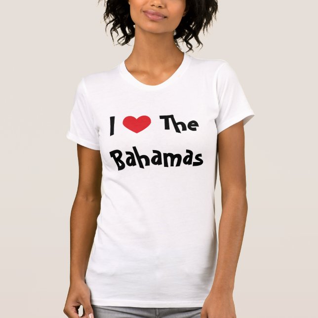 Camiseta Eu Amo As Bahamas (Frente)