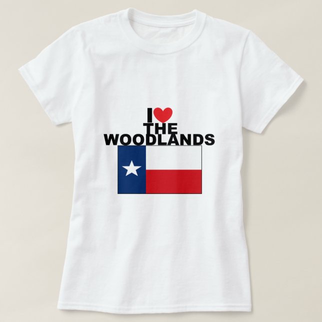 Camiseta Eu amo as florestas, TX (Frente do Design)