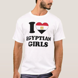 Camiseta Eu amo as garotas egípcias