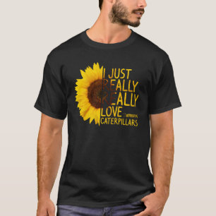 Camiseta Eu Amo As Lagartas Mulheres Homens Fluir O Sol
