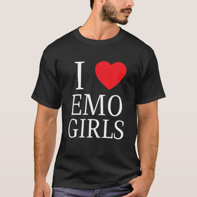 100% algodão eu amo coração emo meninas engraçado novidade masculina camiseta  feminino casual streetwear macio