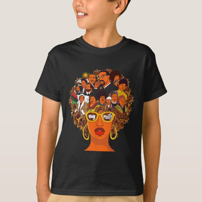 Camiseta Eu Amo As Minhas Raízes De Volta À Poderosa Histór (Frente)