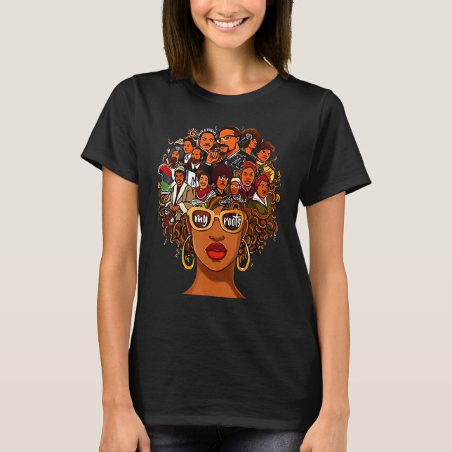 Camiseta Eu Amo As Minhas Raízes De Volta O Orgulho Do Mês  (Frente)