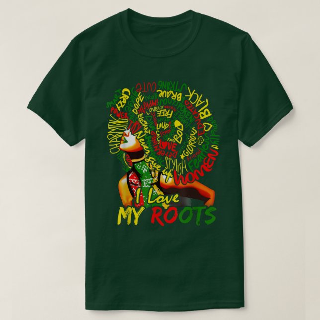 Camiseta Eu Amo As Minhas Raízes Um Orgulho De História Pod (Frente do Design)