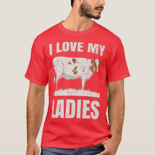 Camiseta Eu Amo As Minhas Senhoras, Dairy Cow Farmer Gift