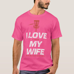 Camiseta Eu Amo As Piadas De Golfe De Disco Engraçadas Da M