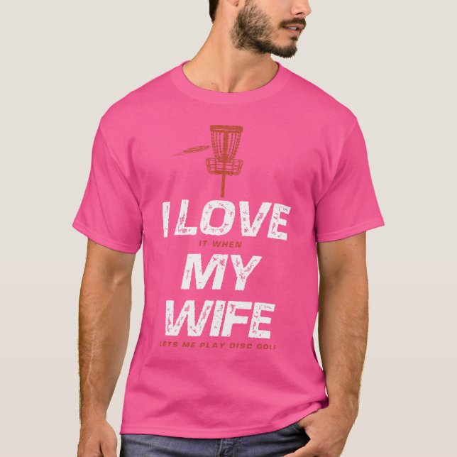 Camiseta Eu Amo As Piadas De Golfe De Disco Engraçadas Da M (Frente)