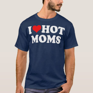 Camiseta Eu Amo As Tendências Da Mãe Quente Do Coração 