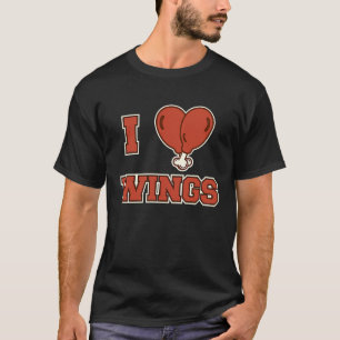 Camiseta Eu Amo Asas de Frango