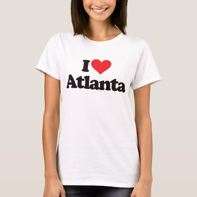 Camiseta Eu amo Atlanta (Frente)