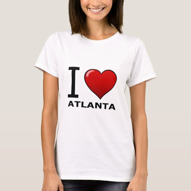 CAMISETA EU AMO ATLANTA, GA - GEÓRGIA (Frente)
