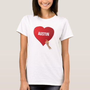 Camiseta Eu amo Austin