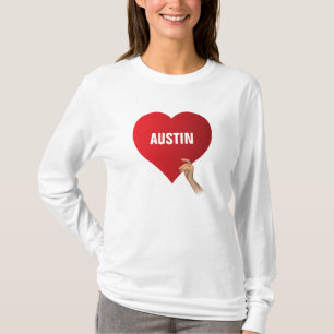 Camiseta Eu amo Austin