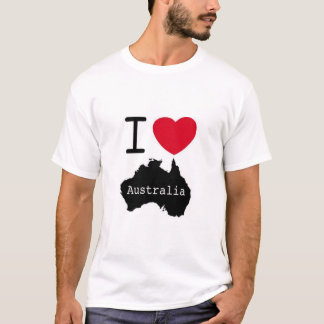 Camiseta Eu amo Austrália