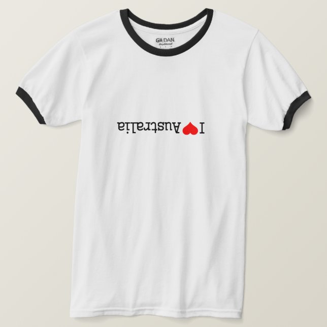 Camiseta Eu Amo Austrália (Frente do Design)