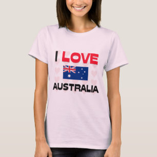Camiseta Eu amo Austrália