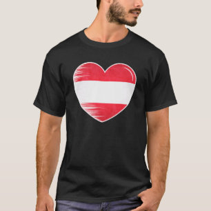 Camiseta Eu Amo Áustria Minha Casa Meu País Coração Áustria