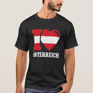 Camiseta Eu Amo Áustria Pátria Bandeira Austríaca 6