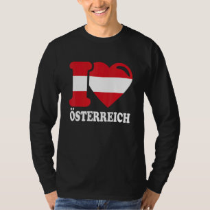 Camiseta Eu Amo Áustria Pátria Bandeira Austríaca 6