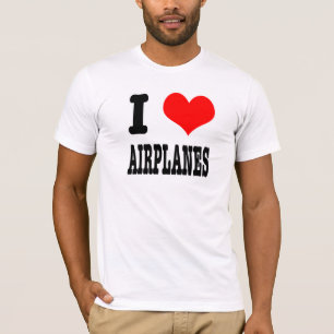 CAMISETA EU AMO AVIÕES