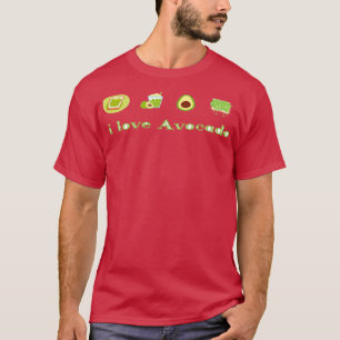 Camiseta Eu amo Avocado 8