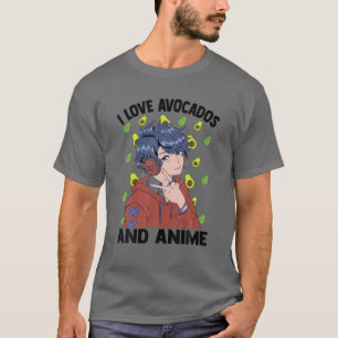 Camiseta Eu Amo Avocados E Animes - Cute Kawaii - Otaku Gu