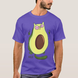 Camiseta Eu Amo Avocados E Meu Gato Avocat