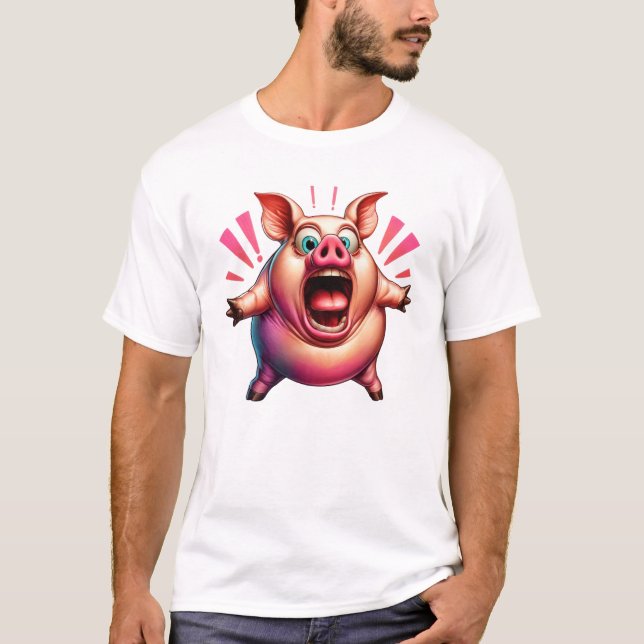 CAMISETA EU AMO BACON (Frente)