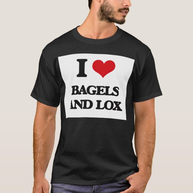 Camiseta Eu amo Bagels e Lox (Frente)