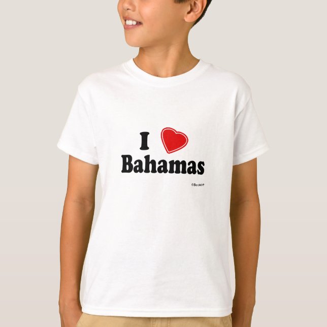 Camiseta Eu amo Bahamas (Frente)