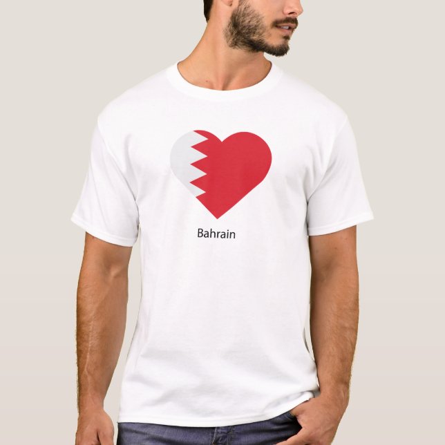 Camiseta Eu amo Bahrein (Frente)