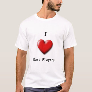 Camiseta Eu amo baixistas