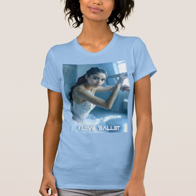 CAMISETA EU AMO BALÉ - BALÉ & DANÇA (Frente)