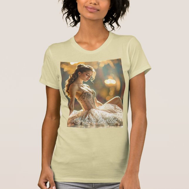CAMISETA EU AMO BALLET - BALLET & DANÇA (Frente)