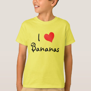 Camiseta Eu amo bananas