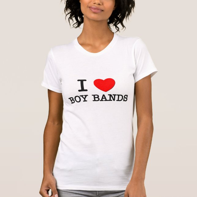 Camiseta Eu amo bandas do menino (Frente)