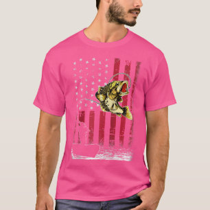 Camiseta Eu Amo Bandeira Americana E Pesca Eu Sou Um Fisher