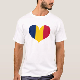 Camiseta Eu Amo Bandeira Chade