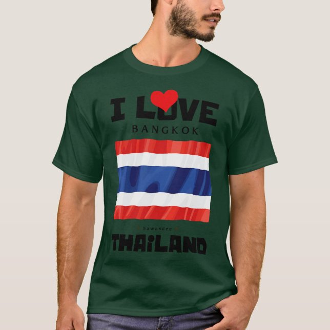 Camiseta Eu amo Bangkok (Frente)