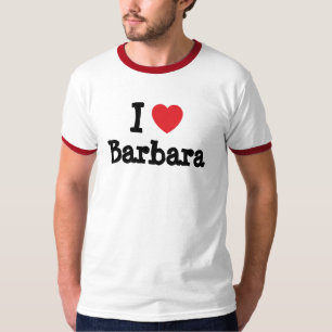 Camiseta Eu amo Barbara Heart-Shirt